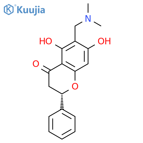 4H-1-Benzopyran-4-one,6-[(dimethylamino)methyl]-2,3-dihydro-5,7-dihydroxy-2-phenyl-, (S)- (9CI) structure