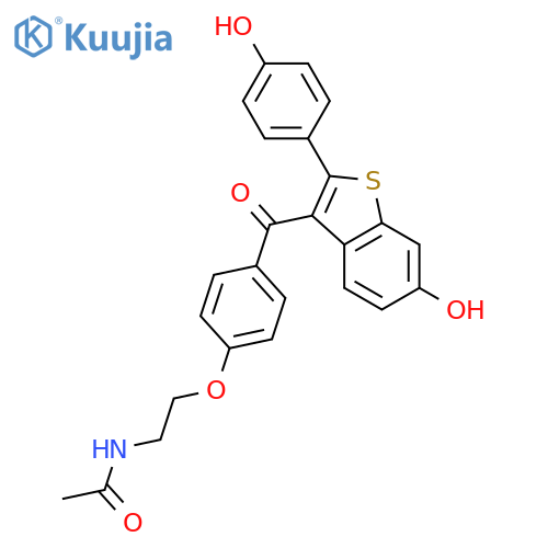 Acetamide,n-[2-[4-[[6-hydroxy-2-(4-hydroxyphenyl)benzo[b]thien-3-yl]carbonyl]phenoxy]ethyl]- structure