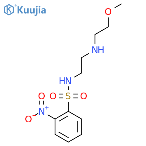 N-{2-[(2-methoxyethyl)amino]ethyl}-2-nitrobenzene-1-sulfonamide structure