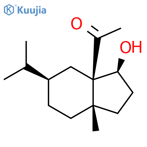 Ethanone, 1-[(3S,3aR,5R,7aS)-octahydro-3-hydroxy-7a-methyl-5-(1-methylethyl)-3aH-inden-3a-yl]- structure