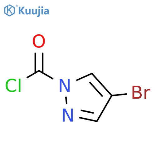 4-Bromo-1H-pyrazole-1-carbonyl chloride structure