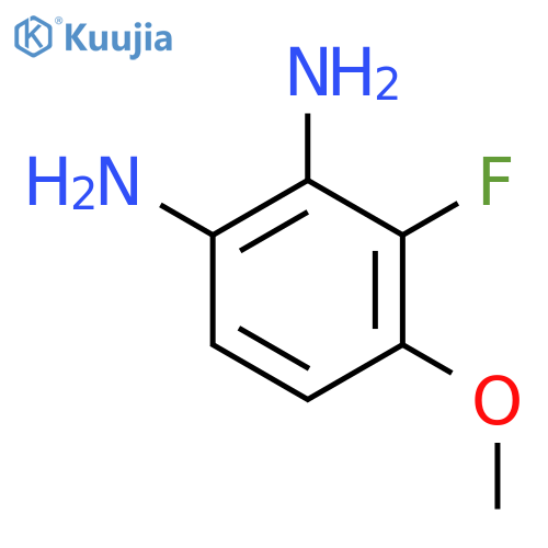 1,2-Benzenediamine, 3-fluoro-4-methoxy- structure