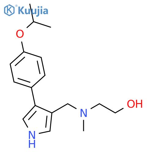 Ethanol, 2-[methyl[[4-[4-(1-methylethoxy)phenyl]-1H-pyrrol-3-yl]methyl]amino]- structure