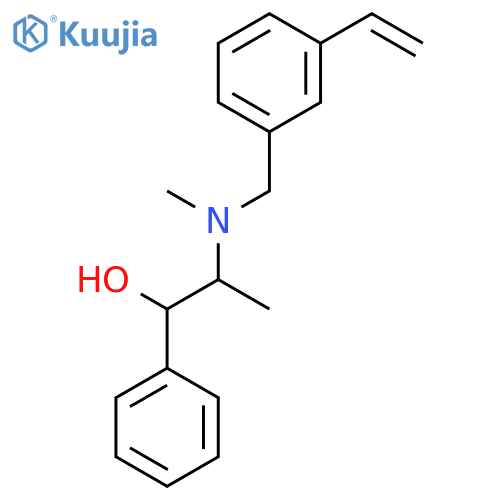 Benzenemethanol, α-[(1S)-1-[[(3-ethenylphenyl)methyl]methylamino]ethyl]-, (αR)- structure