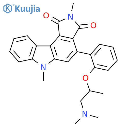 Pyrrolo[3,4-c]carbazole-1,3(2H,6H)-dione,4-[2-[2-(dimethylamino)-1-methylethoxy]phenyl]-2,6-dimethyl- structure