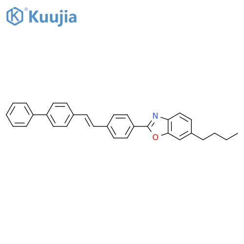 Benzoxazole, 2-[4-(2-[1,1'-biphenyl]-4-ylethenyl)phenyl]-6-butyl- structure
