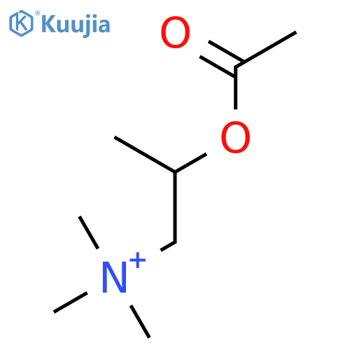 1-Propanaminium, 2-(acetyloxy)-N,N,N-trimethyl-, (2R)- structure