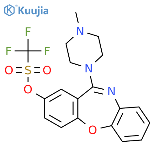 11-(4-methyl-1-piperazinyl)dibenzo[b,f][1,4]oxazepin-2-yl Trifluo Romethanesulfonate structure