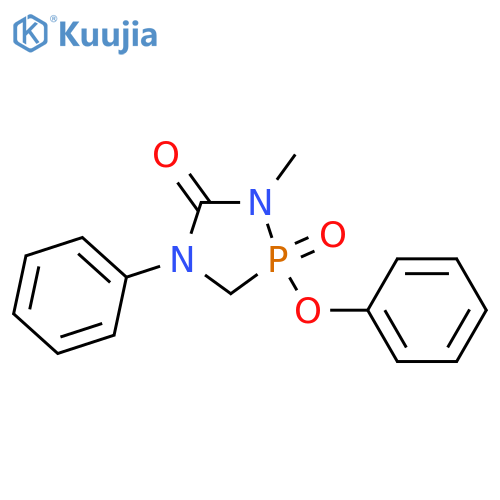 1,4,2-Diazaphospholidin-5-one, 1-methyl-2-phenoxy-4-phenyl-, 2-oxide structure