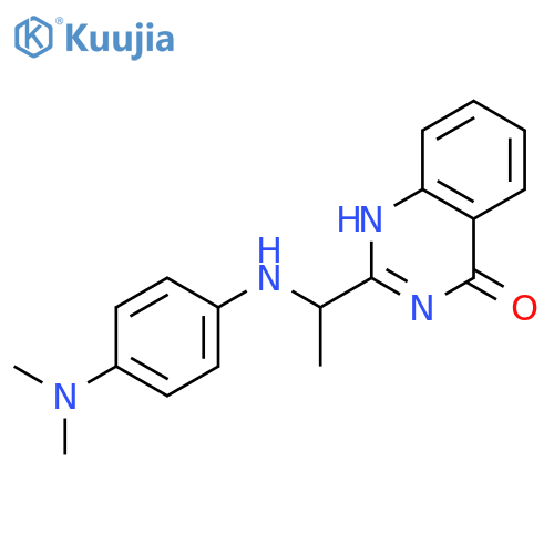 4(1H)-Quinazolinone, 2-[1-[[4-(dimethylamino)phenyl]amino]ethyl]- structure
