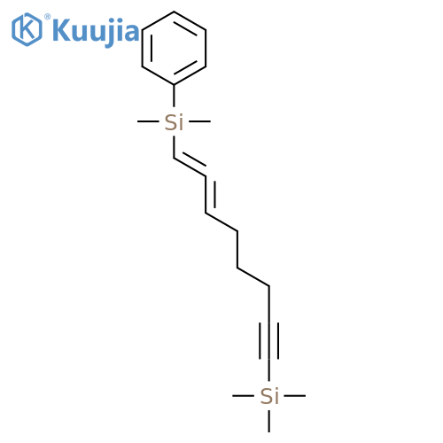 Silane, [8-(dimethylphenylsilyl)-6,7-octadien-1-ynyl]trimethyl- structure