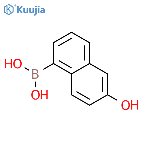 Boronic acid,(6-hydroxy-1-naphthalenyl)- (9CI) structure