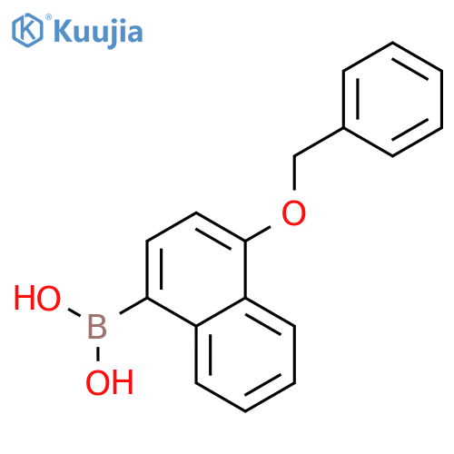 1-benzyloxynaphthalene-4-boronic acid structure