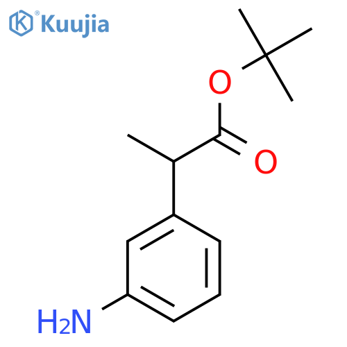 Tert-butyl 2-(3-aminophenyl)propanoate structure