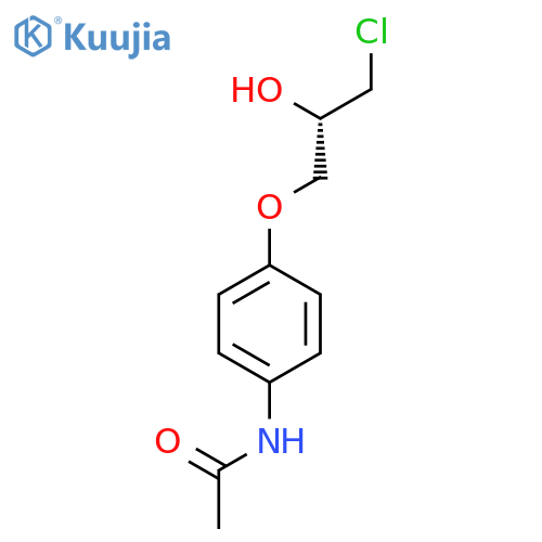 ACETAMIDE, N-[4-[(2S)-3-CHLORO-2-HYDROXYPROPOXY]PHENYL]- structure