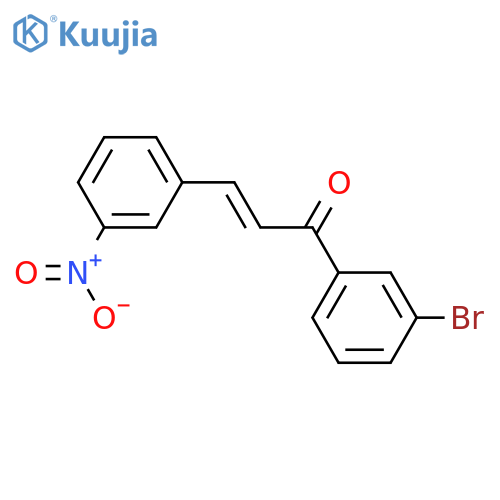 (E)-1-(3-bromophenyl)-3-(3-nitrophenyl)prop-2-en-1-one structure