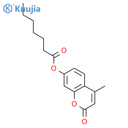 4-Methylumbelliferyl Heptanoate structure