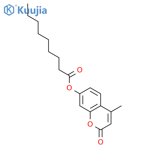 (4-Methyl-2-oxochromen-7-yl) nonanoate structure