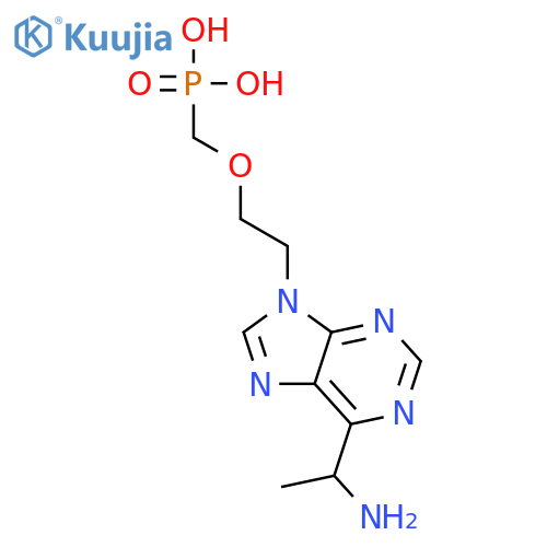 Phosphonic acid, [[2-[6-(1-aminoethyl)-9H-purin-9-yl]ethoxy]methyl]- structure