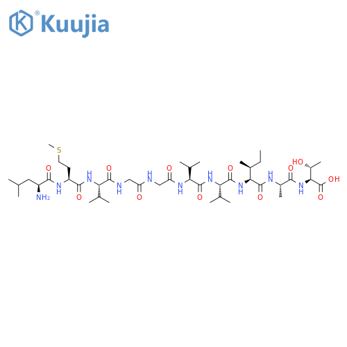 L-Threonine,N-[N-[N-[N-[N-[N-[N-[N-(N-L-leucyl-L-methionyl)-L-valyl]glycyl]glycyl]-L-valyl]-L-valyl]-L-isoleucyl]-L-alanyl]- structure