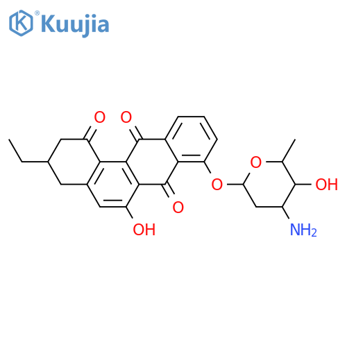 Brasiliquinone B; 8-O-(3-Amino-2,3,6-trideoxy-α-L-ribo-hexopyranoside) structure