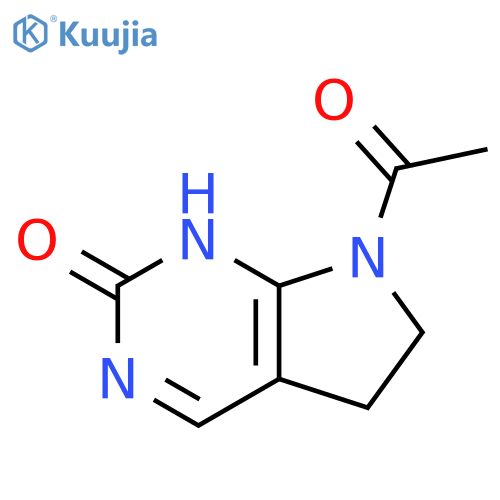 7-acetyl-1,5,6,7-tetrahydro-2H-Pyrrolo[2,3-d]pyrimidin-2-one structure