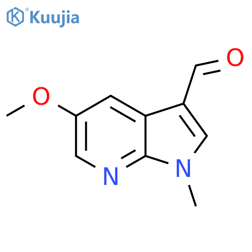 5-Methoxy-1-methyl-1H-pyrrolo[2,3-b]pyridine-3-carbaldehyde structure
