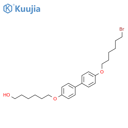 1-Hexanol, 6-[[4'-[(6-bromohexyl)oxy][1,1'-biphenyl]-4-yl]oxy]- structure
