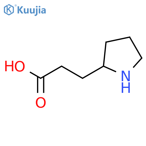 3-(Pyrrolidin-2-yl)propanoic acid structure