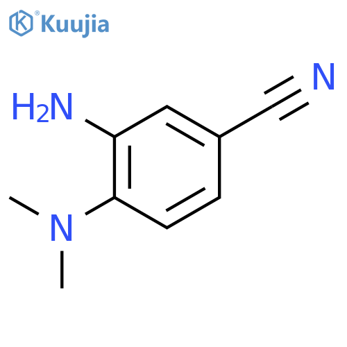 Benzonitrile, 3-amino-4-(dimethylamino)- structure