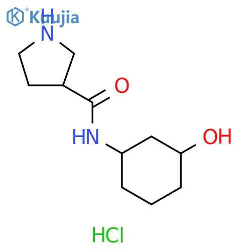 N-(3-Hydroxycyclohexyl)pyrrolidine-3-carboxamide structure