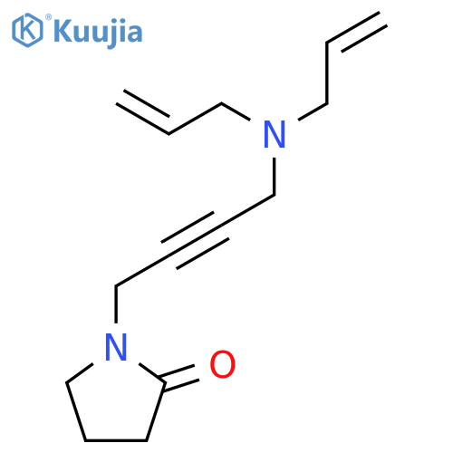 2-Pyrrolidinone, 1-[4-(di-2-propenylamino)-2-butynyl]- structure