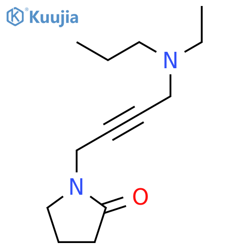 2-Pyrrolidinone, 1-[4-(ethylpropylamino)-2-butynyl]- structure