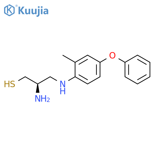 1-Propanethiol, 2-amino-3-[(2-methyl-4-phenoxyphenyl)amino]-, (R)- structure