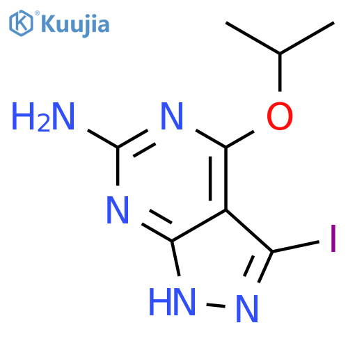 1H-Pyrazolo[3,4-d]pyrimidin-6-amine, 3-iodo-4-(1-methylethoxy)- structure
