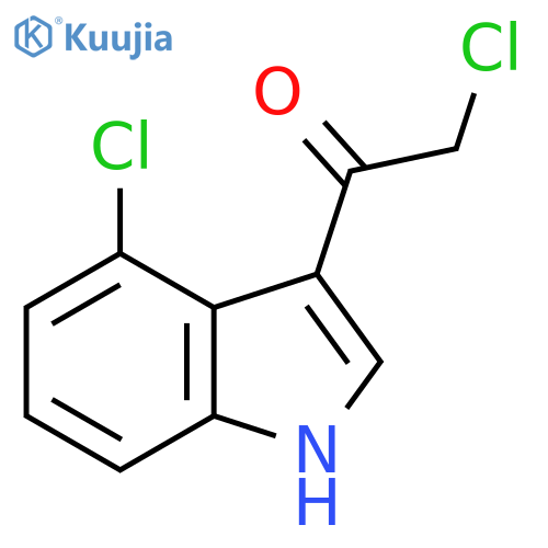 Ethanone, 2-chloro-1-(4-chloro-1H-indol-3-yl)- structure