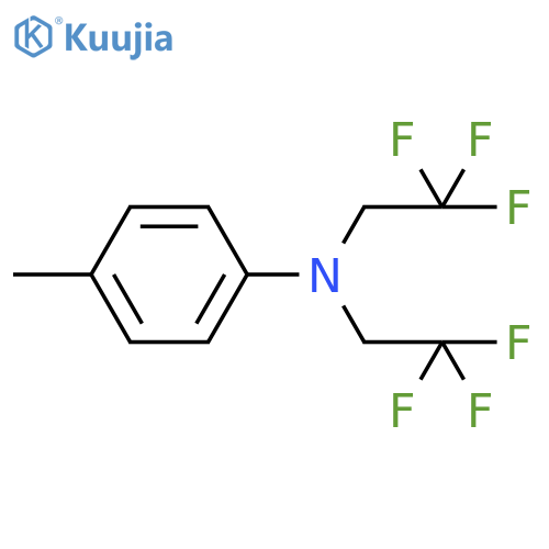 Benzenamine, 4-methyl-N,N-bis(2,2,2-trifluoroethyl)- structure