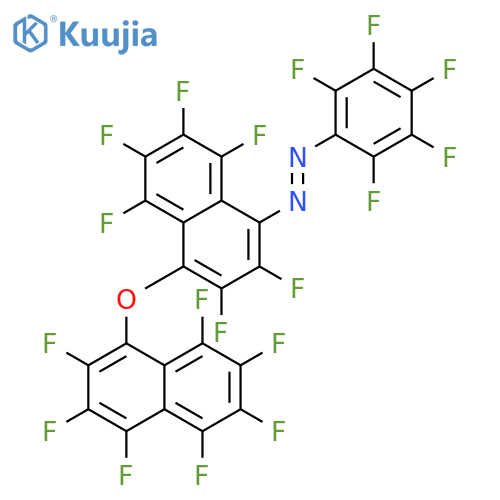 Diazene,[2,3,5,6,7,8-hexafluoro-4-[(2,3,4,5,6,7,8-heptafluoro-1-naphthalenyl)oxy]-1-naphthalenyl](pentafluorophenyl)- structure