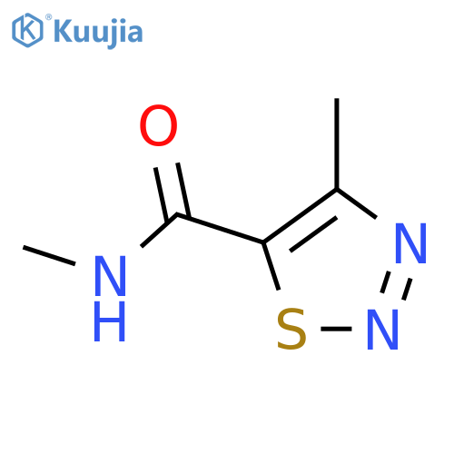 N,4-Dimethyl-1,2,3-thiadiazole-5-carboxamide structure