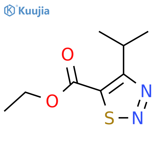 Ethyl 4-Isopropyl-1,2,3-thiadiazole-5-carboxylate structure