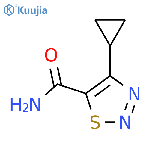 4-Cyclopropyl-1,2,3-thiadiazole-5-carboxamide structure