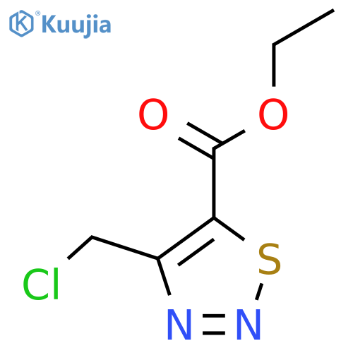 ethyl 4-(chloromethyl)-1,2,3-thiadiazole-5-carboxylate structure