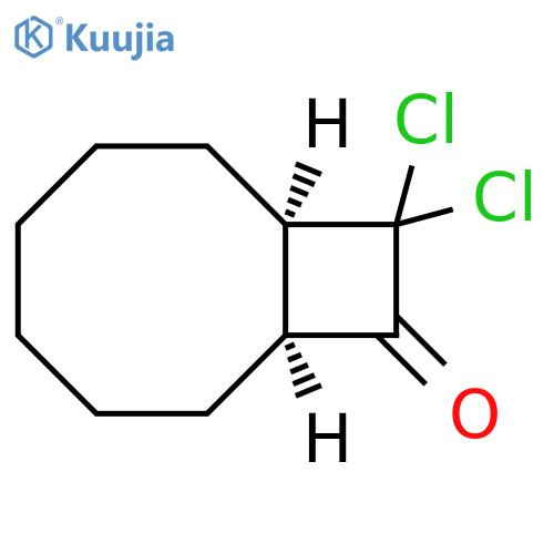 Bicyclo[6.2.0]decan-9-one, 10,10-dichloro-, (1R,8S)-rel- structure