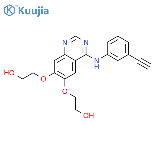 4-[(3-Ethynylphenyl)amino]-6,7-bis(2-hydroxyethoxy)quinazoline structure