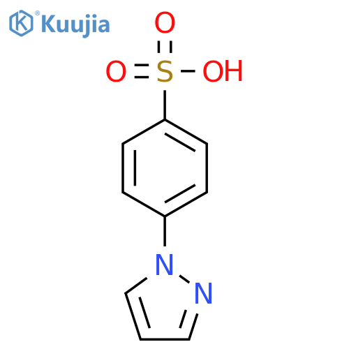 4-(1H-pyrazol-1-yl)benzene-1-sulfonic acid structure