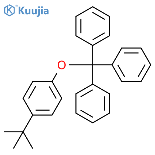 Benzene, 1-(1,1-dimethylethyl)-4-(triphenylmethoxy)- structure