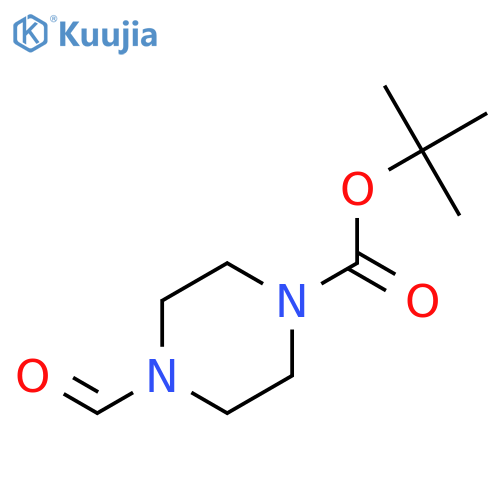 4-formyl-1-Piperazinecarboxylic acid 1,1-dimethylethyl ester structure
