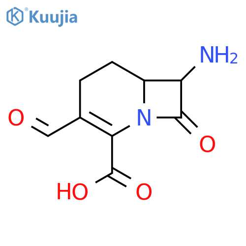 1-Azabicyclo[4.2.0]oct-2-ene-2-carboxylicacid, 7-amino-3-formyl-8-oxo-, (6R-trans)- (9CI) structure