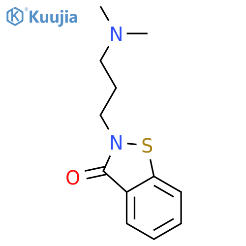 1,2-Benzisothiazol-3(2H)-one,2-[3-(dimethylamino)propyl]- structure