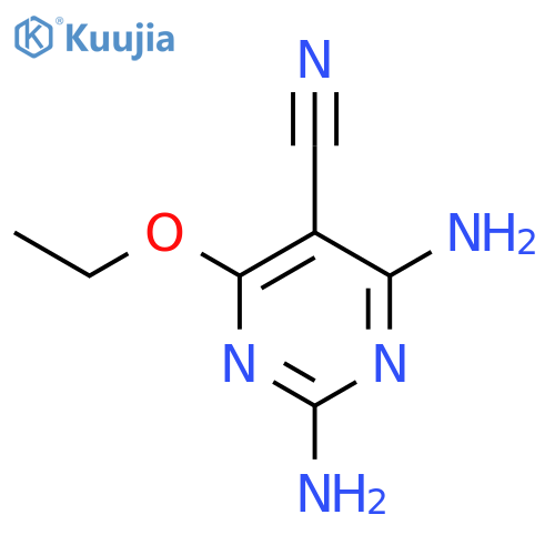 5-Pyrimidinecarbonitrile, 2,4-diamino-6-ethoxy- structure